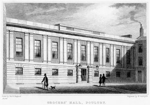 Grocers Hall, Poultry, City of London, 1800-talet.