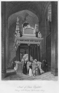 Drottning Elizabeths grav: Henry VIIs kapell, Westminster Abbey, c1841