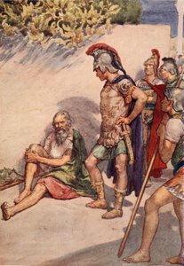 Alexander och Diogenes, illustration från 