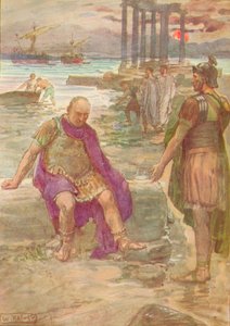 Gaius Marius sitter i exil bland ruinerna av Kartago, c1912 1912