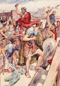 The pursuit of Gaius Gracchus, illustration ur "Plutarch