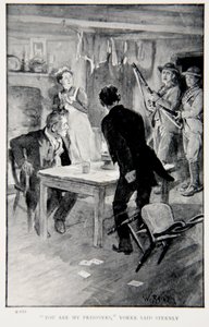 "You are my Prisoners" sa Yorke strängt, en illustration från "With Roberts to Pretoria: A Tale of the South African War" av G.A. Henty, pub. London, 1902 av William Rainey