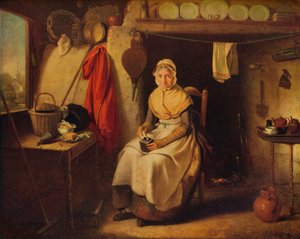 Stugainteriör, i Lexden, Essex, 1802