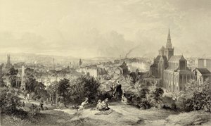 Glasgow från Necropolis av William Richardson