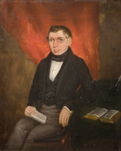 Porträtt av en sittande man av William Robert Hill