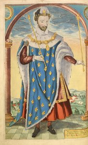 Henry III av Frankrike, från nHonor Military, och Civill, William Segar, pub. Robert Barker, London, 1602 (handfärgad gravyr)