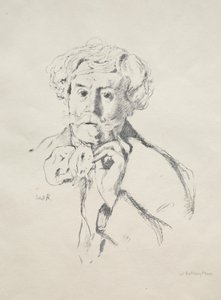 Edmond de Goncourt av William Rothenstein