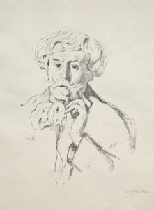 Edmond de Goncourt, 1897. av William Rothenstein