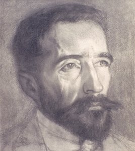 Porträtt av Joseph Conrad (1857-1924) (litho)