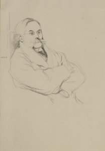 Porträtt av Moritz Rothenstein av William Rothenstein