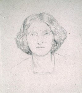 Porträtt av Mrs Max Beerbohm av William Rothenstein