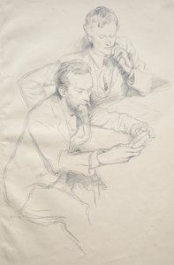 Ricketts och Shannon av William Rothenstein