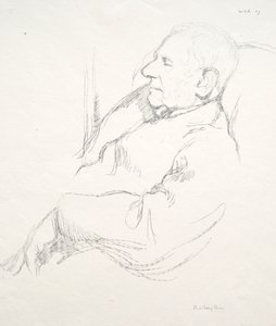 Sir Francis Seymour Haden sover av William Rothenstein