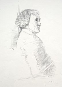 Sir Henry Irving av William Rothenstein