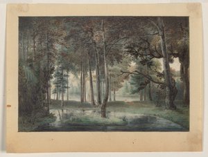 Utsikt från konstnärens egendom, Springland, eller det elyseiska lövsalen av William Russell Birch