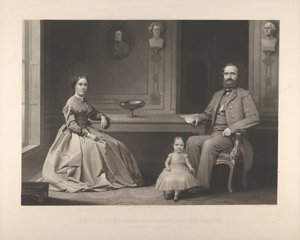 Generallöjtnant Thomas J. Jackson och hans familj Stonewall Jackson, 1866.