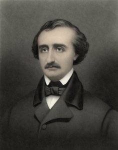 Porträtt av Edgar Allan Poe (1809-1849), amerikansk författare.