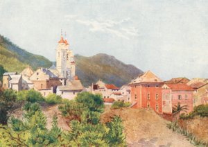 Laigueglia, nära Alassio (färglitografi)