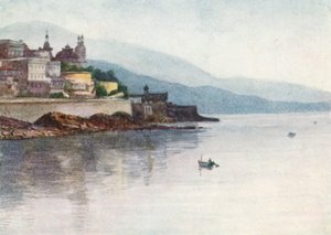 Monte Carlo, från Monaco, tidig morgon (färglitografi) av William Scott