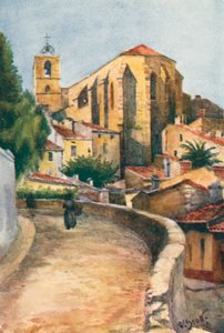 Gamla kyrkan, Hyeres (färglitografi) av William Scott