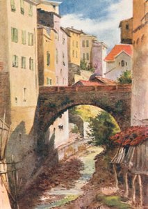 San Remo, forntida och modernt (färglitografi)