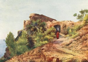 Santa Croce, nära Alassio (färglitografi) av William Scott