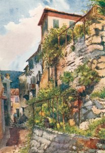 Gata i Falicon (färglitografi) av William Scott