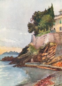 Zoagli (färglitografi) av William Scott