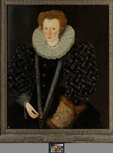 Elizabeth Palmer, ca 1564-1633 (olja på panel)
