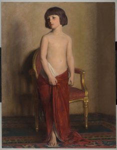 En statyett, ca 1914