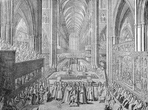 James II:s kröning i Westminster Abbey, London, 1685 1903