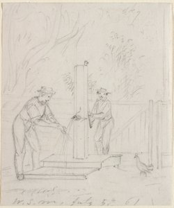 Vid pumpen, 1861. av William Sidney Mount