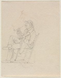 Man som röker en pipa av William Sidney Mount