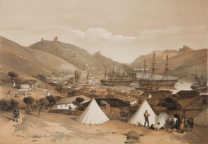 Balaclava. Utsikt över havet, 1855 av William Crimea Simpson
