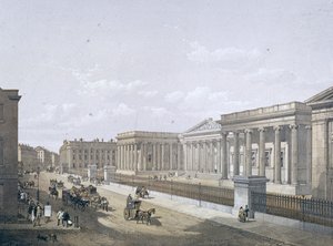 British Museum, Holborn, London, 1852 av William Simpson