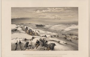 Sevastopol från batteriet med 26 kanoner, 1855 av William Crimea Simpson