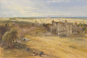 Dilkooshan, Lucknow i fjärran av William Simpson