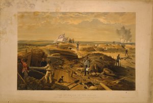 Det inre av Redan taget från dess vänstra yta, 1855 av William Crimea Simpson