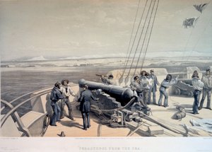Utsikt över Sevastopol från havet, 1855.