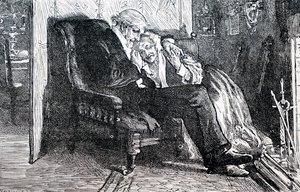 Ett äldre par. Av William Small (1843-1929), en engelsk illustratör. 1880 (gravyr) av William Small