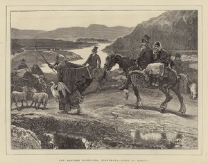 Western Highlands, Connemara, på väg till marknaden