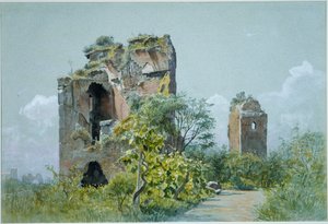 Trajanus bad (Sette Sale, Villa Brancaccio, Rom) av William Stanley Haseltine