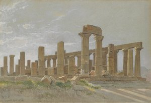 Girgenti Juno Lacinias tempel i Agrigentum, 1881