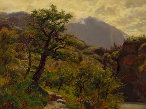 Schwyz nära Brunnen av William Stanley Haseltine