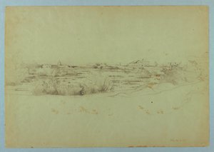Studie av landskap, Ostia, Italien