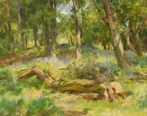 Woodland Scene (olja på duk)