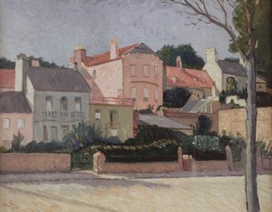 Hus i Hampstead, 1914 av William Strang