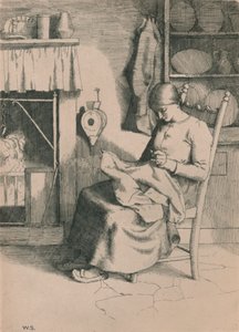 Barmhärtighet vid hennes arbete, c1916 av William Strang