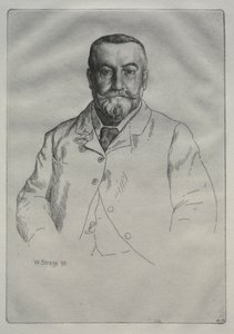 Porträtt av H. Cock av William Strang