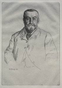 Porträtt av H. Cock, 1895. av William Strang